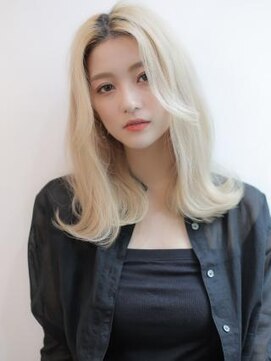 アグ ヘアー セント 鹿児島中央駅2号店(Agu hair st.) 《Agu hair》女っぽ鎖骨ムギョル巻きロング