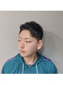メンズ　アップバング　ショート