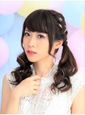 撮影 映え フルメイク&ヘアセット 地雷 ピンク メイク