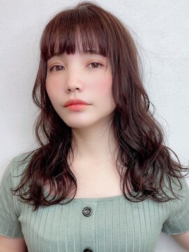 ムク 新宿(muc) ミニウルフ/テラコッタ/デジタルパーマ/くすみブルー[新宿]