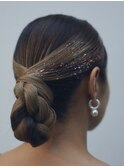 結婚式お呼ばれパーティーヘアセット