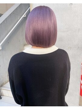 ロージアバイアルティナ(ROSIER by artina) パールラベンダー_ボブカット_ラベンダーアッシュ_ワンレンボブ2