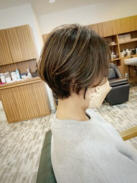 ビーチ ヘア メイク 綱島店(BEACH hair make) 大人ショートボブ/マッシュヘアー/キレイめカジュアル/栗色