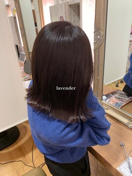 ナンプウ(Nanpu) ラベンダーカラー/切りっぱなしボブ◎20代30代40代