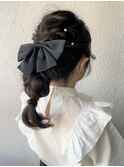 ポニーな編み下ろし 【ヘアセット】