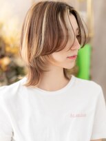 カバーヘア ブリス 大宮西口(COVER HAIR bliss) インナーハイライト外国人風ウルフマッシュa大宮20代30代40代