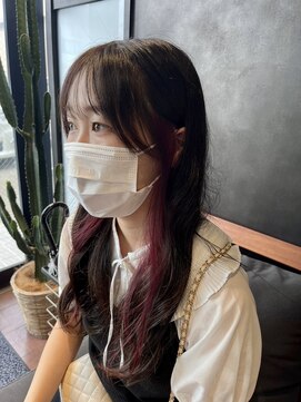 ナンバー 秋田店(N°) インナーカラー◎pink