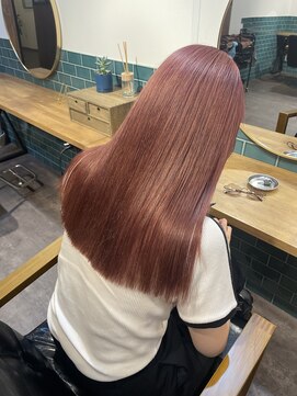 ゾアクラシックヘアー(ZOA classic hair) コーラルピンクカラー　　【二子玉川】