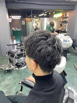 グリーディーフォックス 三軒茶屋(GreedyFOX)&nbsp;波巻き/マッシュパーマ/ウルフ/ハイライト<理容室>三軒茶屋