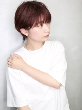 バース(BIRTH) 天神【BIRTH】似合わせカットウルフレッドブラウン艶髪　10