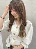 インナーカラーベージュ×ブラウンベージュ