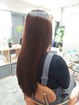 アロウ(ARAW) ロング複雑カラー履歴の縮毛矯正