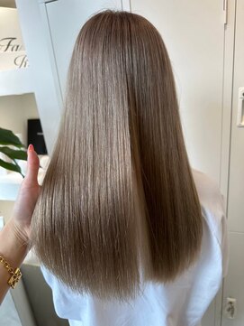 ジーナ 船橋(Zina) 髪質改善*ロングレイヤーグレーベージュ*美髪【Zina船橋】