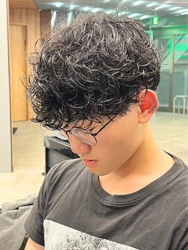 エルマーク 梅田(L-MARK) マッシュスパイラルパーマツイストスパイラル波巻きメンズ