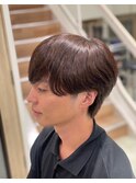 三軒茶屋_メンズ_ミディアム_マッシュ_パーマ_ニュアンス_
