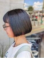 オーガニック リブ 川越(organic+live)&nbsp;20代30代かわいい切りっぱなしショートボブ