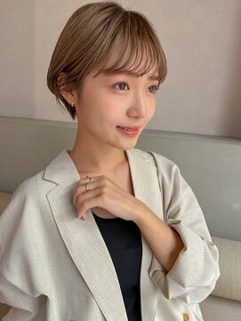 アンアミ キチジョウジ(Un ami Kichijoji) 20代30代 髪質改善カラー ショートボブ ○堀越太真樹