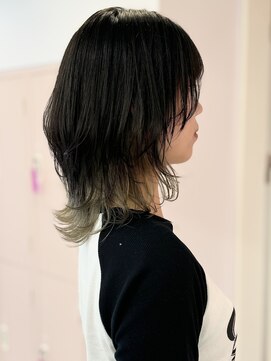 アール 横浜(R) 【MOMO】インナーをさらに可愛く◎ウルフカット