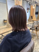 パースラヴ(PERS'LOV)&nbsp;くびれレイヤー切りっぱなしボブチェリーレッド