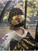 成人式振袖着付け＋ヘアセット