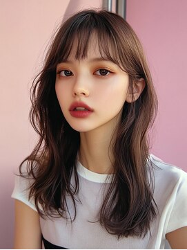 レヴ 草加店(LEV.) レイヤーカット ウェットヘアこなれミディ イメチェン