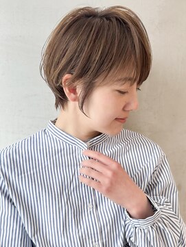 ロンドエニカ 大宮(Lond enika) イメチェン外ハネボブ美髪ワイドバングレイヤーショート/大宮