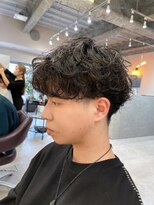 フラッグヘアー 博多駅前店(Flag HAIR)&nbsp;ツイストスパイラル　波巻きパーマ　ニュアンスパーマ　眉毛