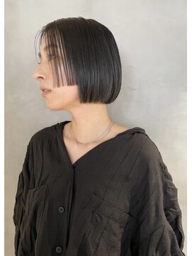 アオイ(aoi.) 【黒髪ボブ/大人ボブ/顔まわりカット/30代/福岡薬院】