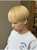 マッシュブリーチハイトーンハイライトスパイラルツーブロック