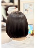 NATURALストレートパーマ  ボブスタイル