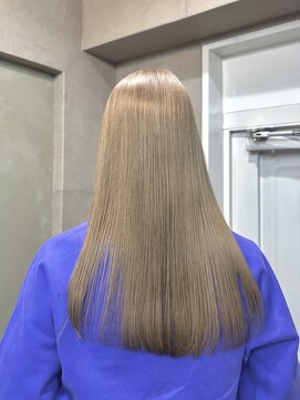 ファビ 渋谷(Fab) くびれヘア/暗めカラー/アプリコットオレンジ/縮毛矯正