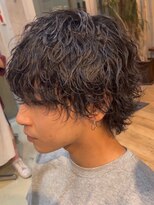 アンサー 渋谷(ANSWER)&nbsp;メンズマッシュ波巻きパーマシャドウパーマフェザーパーマ