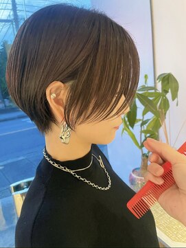 ミキ(Miki) 30代40代50代ひし形小顔前下がりショートボブシースルー