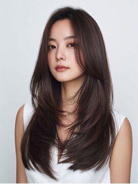 アースモード 亀戸店(EARTH Mode) 暗髪◎ロングレイヤーカット茶髪×透明感グレージュ