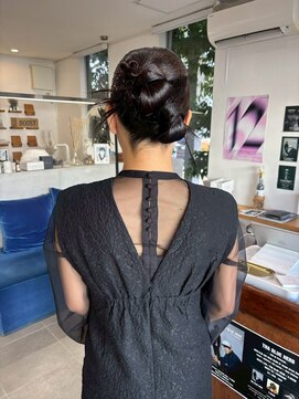 O うなじスッキリ艶感シニヨン結婚式二次会イベント花嫁ドレス着物