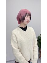 アネラ(Anela)&nbsp;ショートウルフ+ピンクエンドカラー