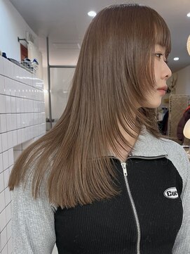 カルテ(QUARTE) コックリベージュ　顔まわりレイヤー