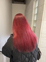 ブローチ(brooch)&nbsp;レッドカラー　ケアブリーチ　静岡　草薙