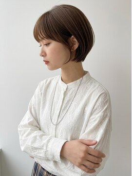 キビト(kibito) 丸みショート前髪ありショート大人可愛い新宿曙橋20代30代40代