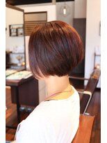 コティエ(cottie)&nbsp;【お客様フォト】襟足すっきりの前下がりショートボブ