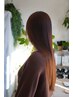 最高品質【圧倒的ツヤ感】髪にドラマを使用 美髪髪改善縮毛矯正+カット+TR