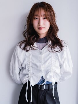 ヘアークラフト(Hair Craft) ウェーブパーマ×ミディアムブラウン【岡山】大人かわいい