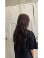 カノエ 下関熊野店(canoe) 赤カラー/レイヤー/髪質改善縮毛矯正/髪質改善/韓国風/韓国ヘア