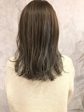 ヘアー リラクゼーション ドロップ 大森店(Hair relaxation drop) 【ハイライト】スモーキーマットアッシュ/オリーブベージュ