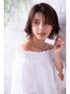 ヘアーアートシフォン 池袋西口店(Hair art chiffon) たまねぎアレンジ大人かわいいエッジショートインナーカラー