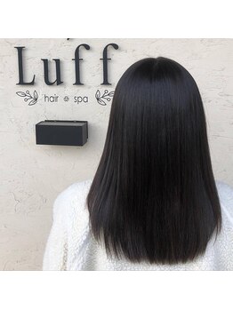 ラフヘアーアンドスパ(Luffhair&spa)の写真/縮毛矯正を繰返す方に◎Luffの縮毛矯正でクセをしっかり伸ばしながら髪を保護しダメージに負けない強い髪へ