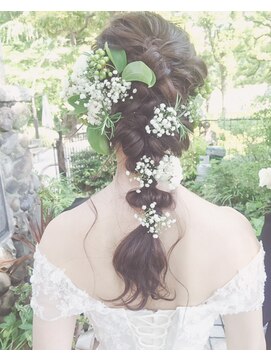 ブラウ ネイル パーティー(Blau Nail Party) 編みおろしアレンジ