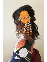 ヘアアンドメイクジップ恵比寿 (Hair＆Make ZIP)&nbsp;卒業式 ミディアムハーフアップ 袴 着付け