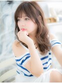 斜めバング大人かわいい小顔ショコラベージュc5上尾20代30代40代