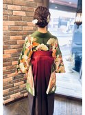 袴着付け&ヘアアレンジ